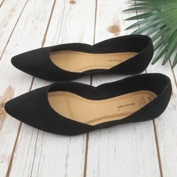 Time And Tru Pointed Ballet Flat Shoes - Picture 3 of 8